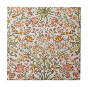 Azulejo Arte floral botánico de jacinto de William Morris
