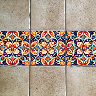 Azulejo Arte floral popular mexicano revisitado