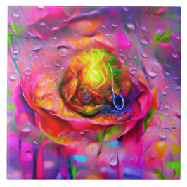 Azulejo Arte floral surrealista