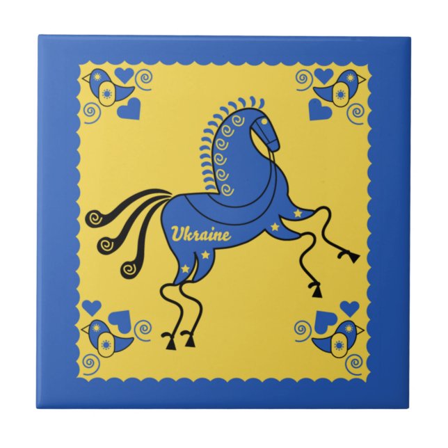 Azulejo Arte folclórico de Ucrania (Frente)