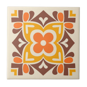 Azulejo Arte Folclórico Florido