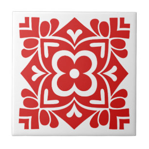 Azulejo Arte Folclórico Florido