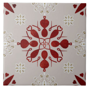 Azulejo Arte folclórico navideño nórdico