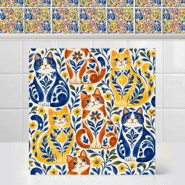 Azulejo Arte Folklórico Mayólica Española Patrón de Cerámi