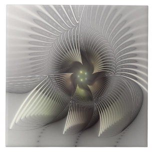 Azulejo Arte fractal de forma 3D abstracto moderno