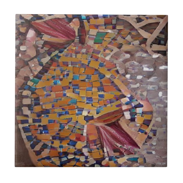 Azulejo Arte geométrico de mosaico marroquí (Frente)
