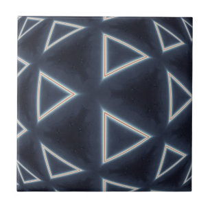 Azulejo Arte geométrico esférico triangular futurista