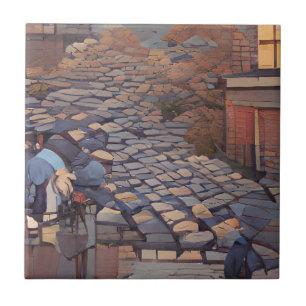 Azulejo Arte gráfico callejero de Cobblestones