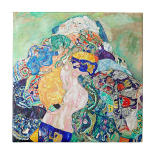 Azulejo Arte Gustav Klimt Bebé Vintage Art Nouveau Arte Re