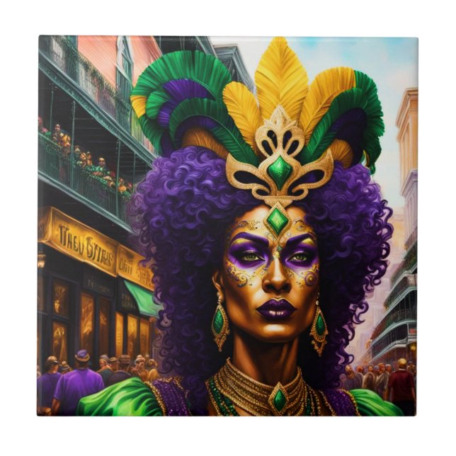 Azulejo Arte Mardi Gras (Frente)