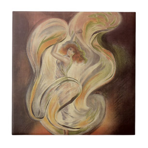 Azulejo Arte Moderno Antiguo, La Loie Fuller Bailarina Mod