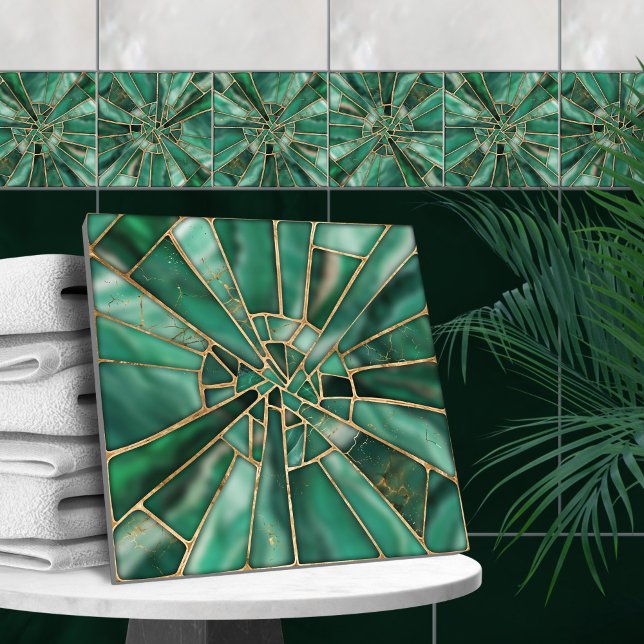 Azulejo Arte Mosaico - Malachita onírico (Subido por el creador)