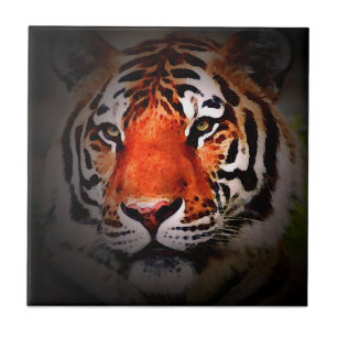 Azulejo Arte Motivacional Cara de Tigre