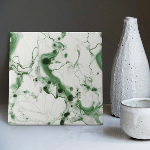 Azulejo Arte Nuevo Decoración de Pared Verde Esmeralda Cer