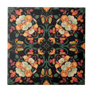 Azulejo Arte Nuevo William Morris Blackthorn Floral