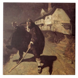 Azulejo Arte pirata “Blind Pew” de NC Wyeth