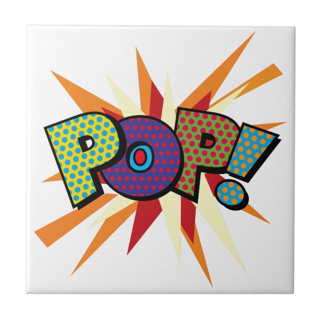 Azulejo Arte Pop de Cómic POP! (Frente)