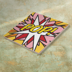 Azulejo Arte Pop de Cómic Retro Divertido POP