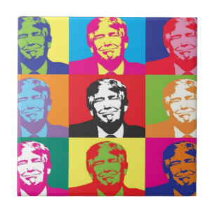 Azulejo Arte pop de Donald Trump