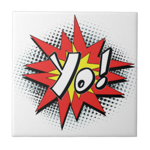 Azulejo ¡Arte pop Yo cómico!