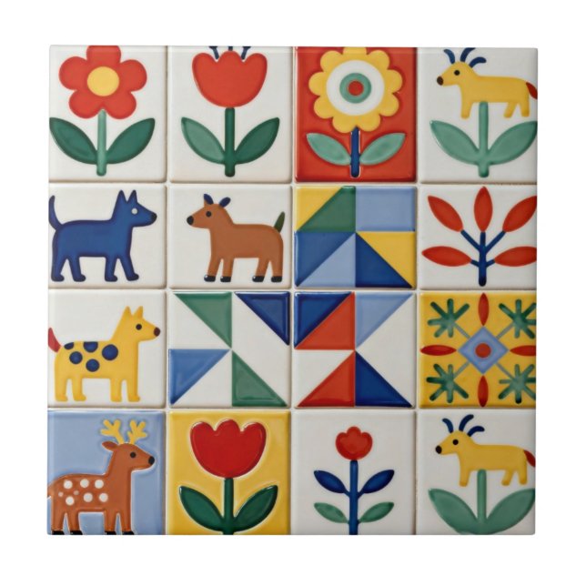 Azulejo Arte Popular (Frente)