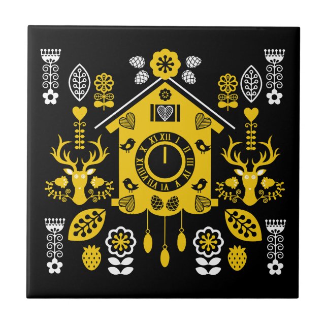 Azulejo Arte popular alemán Bauernmalerei (Frente)