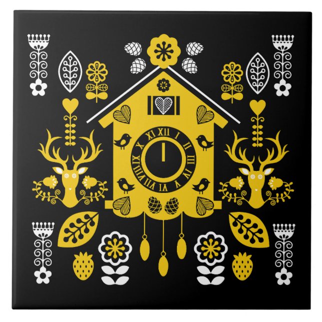 Azulejo Arte popular alemán Bauernmalerei (Frente)