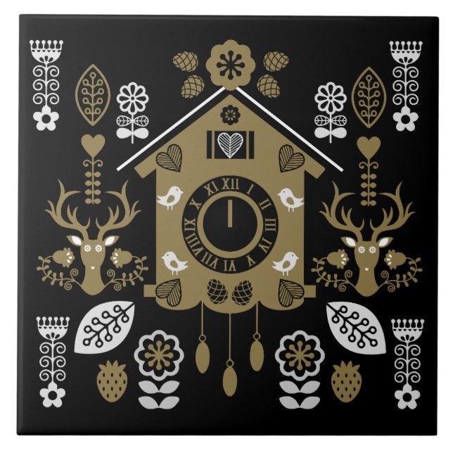 Azulejo Arte popular alemán Bauernmalerei (Frente)