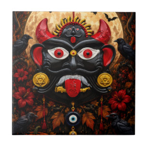 Azulejo Arte popular Bommai Drishti de ojo maligno gótico