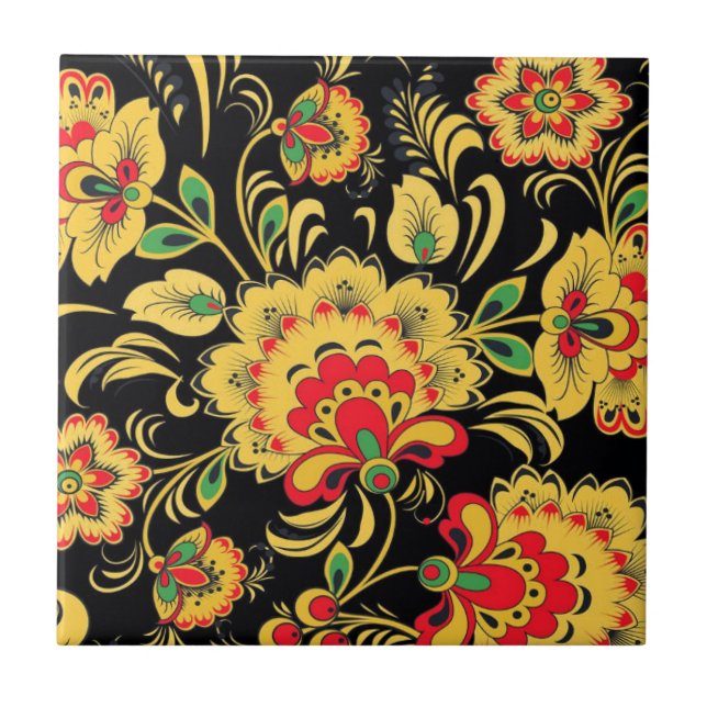 AZULEJO ARTE POPULAR RUSO (Frente)