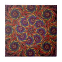 Arte psicodélico del fractal del arco iris del