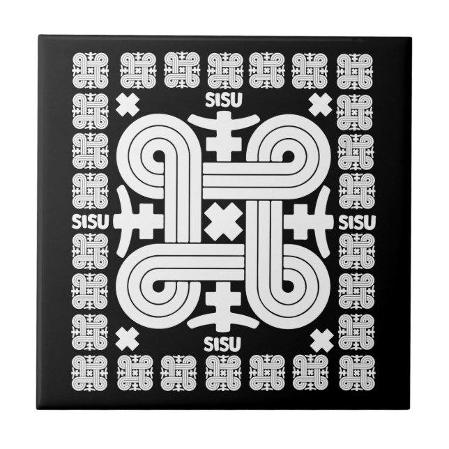 Azulejo Arte Sisu finlandés (Frente)