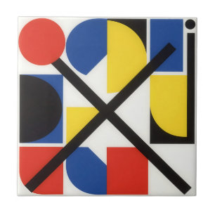 Azulejo Arte Suprematista Bauhaus Geométrico Audaz