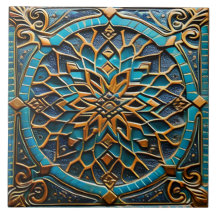 Arte tradicional de cerámica de Azure y Naranja