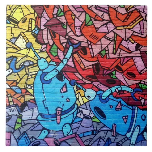 Azulejo Arte urbano 12. (Frente)