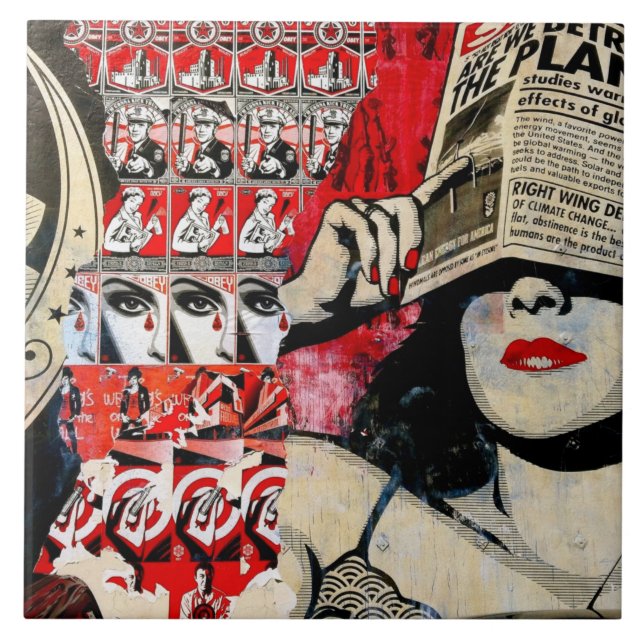 Azulejo Arte urbano 19. (Frente)