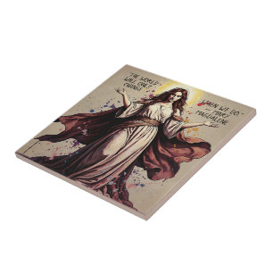 Azulejo Arte vintage cita de María Magdalena 