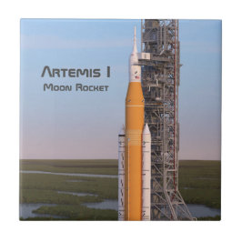 Azulejo Artemis One Moon Rocket on Pad