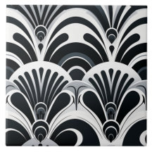 Artes decorativas Art Déco de abanicos escalonados