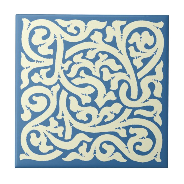 Azulejo Artes y artesanías de época, patrón vino de estilo (Frente)