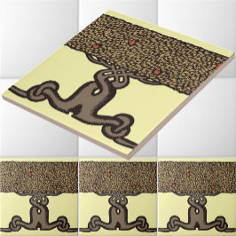 Azulejo Artes Y Artesanías Vintage Roycroft Fruit Tree Hed