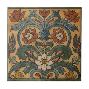 Azulejo Artes y Oficios Vintage Craftsman, estilo Mission