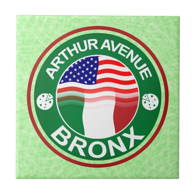 Azulejo Arthur Ave Bronx Tile Italiano Estadounidense (Frente)