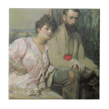 Artista y esposa (por Frantisek Kupka)