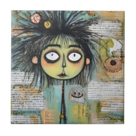 Azulejo ArtLady 18 Encantadora y angustiada