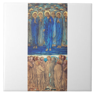 Azulejo Ascensión de Cristo por Edward Burne Jones