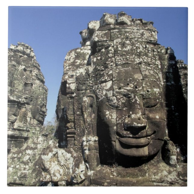 Azulejo Asia, Camboya, Siem Reap, Angkor Thom (b. Tarde (Frente)