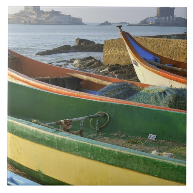 Azulejo Asia, India, Tamil Nadu, Kanniyakumari (Frente)