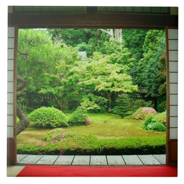 Azulejo Asia, Japón, Kioto. Jardín Zen 2 (Frente)