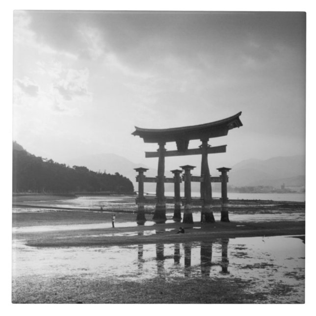 Azulejo Asia, Japón, Myajima. Puerta de Torri (Frente)
